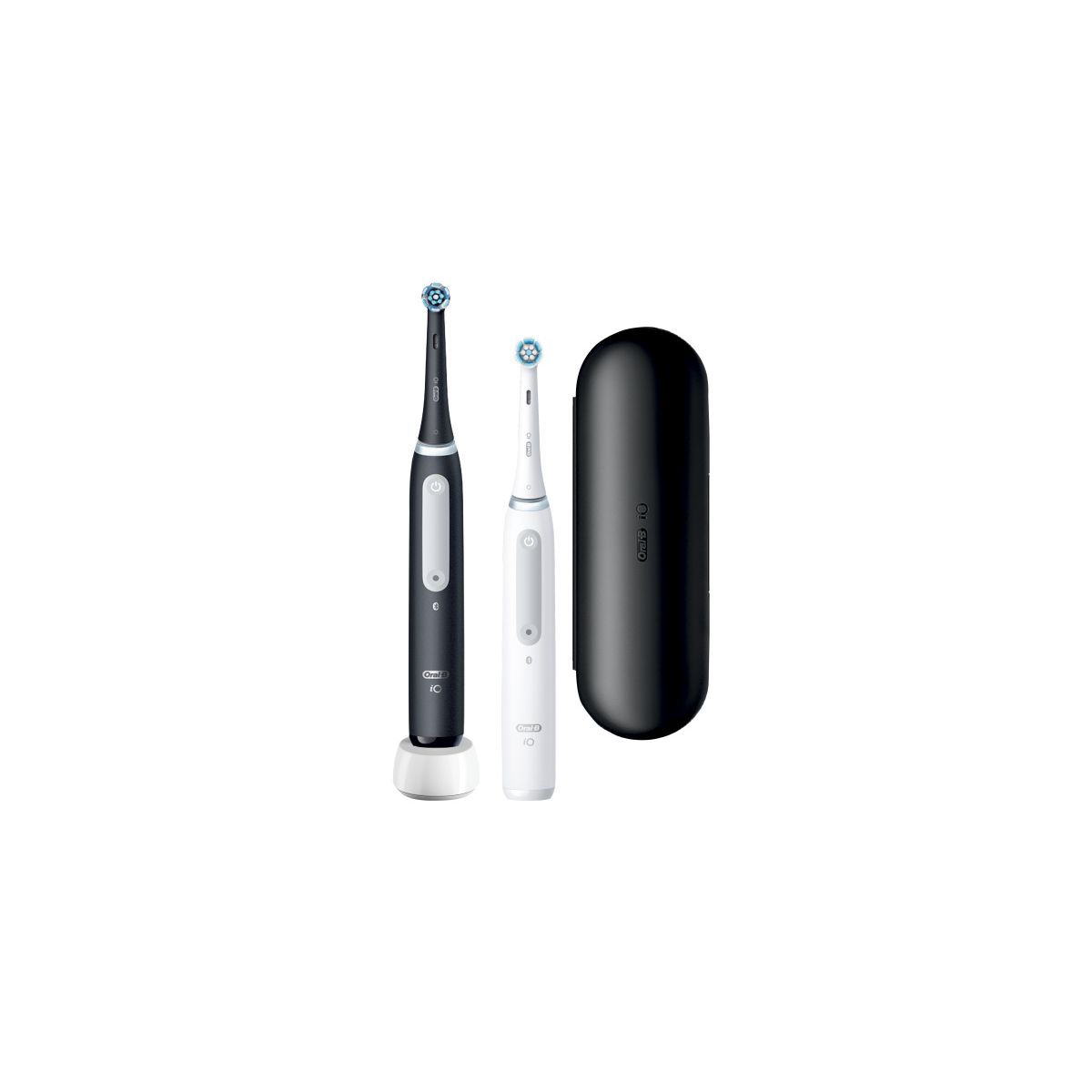 elektromos Series 4 Duo Szépségápolás fogkefe Pack, egészségmegőrzés White & -Quite Matt Oral-B Black (10PO010376) iO