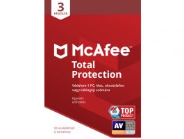 McAfee Total Protection Vírusirtó 3 Licenc 1 Év (MTP113NR3RAAD) ESD