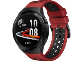 Huawei Watch GT 2e 46mm Sportóra Fekete tok, Lávapiros szilikonszíj