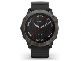 GARMIN fenix 6X Pro okosóra (010-02157-11) Sapphire Carbon