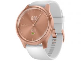 Garmin Vívomove Style Rose Gold Fehér Szilikon Szíjjal Rose Gold Csattal (010-02240-20)