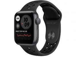 Apple Watch Nike SE GPS 40mm (MYYF2HC/A) Asztroszürke alumíniumtok, fekete sportszíj