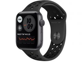 Apple Watch Nike S6 GPS 44mm (MG173HC/A) Asztroszürke alumíniumtok, fekete sportszíj