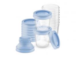 Philips Avent SCF618/10 10 x 180ml VIA anyatejtároló rendszer  adapterrel