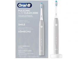 Oral-B Pulsonic Slim Clean 2000 elektromos fogkefe, szürke (10PO010294)