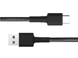 XIAOMI Mi Braided USB Type-C kábel, 1m (SJV4109GL) Fekete