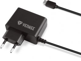 YENKEE YAC 2027BK USB Type-C toltő, 2A (30018434) fekete