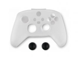 Spartan Gear Controller Silicon Skin Cover and Thumb Grips - védőtok és analóg kar védők, Xbox Series (2808152) fehér