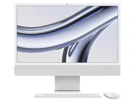 Apple iMac 24" (2023) M3 8C CPU/10C GPU, 256GB (MQRJ3MG/A) Ezüst