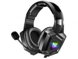 Onikuma K8 RGB Gaming fejhallgató, Fekete