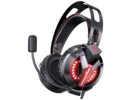 Onikuma M180 Pro LED Gaming fejhallgató, Fekete