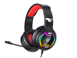 Havit Gamenote H2233D RGB Gaming fejhallgató - Piros/Fekete