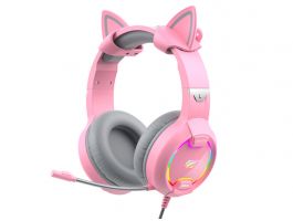 Havit GAMENOTE H2233d RGB Gaming fejhallgató - Pink
