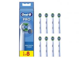 Oral-B EB20-8 Pro Precision Clean, fogkefe pótfej, 8db, fehér