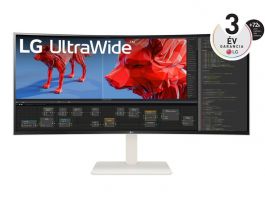 LG UltraWide 38" UWQHD IPS 144Hz ívelt monitor (38WR85QC-W) fehér