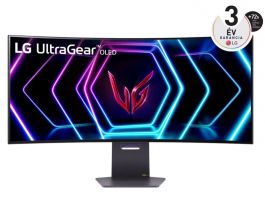 LG UltraGear 39" WQHD OLED 240Hz ívelt Gaming monitor (39GS95QE-B.AEU)