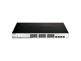 D-Link Smart+ Gigabit Switch 24x1000Mbps+4x1000/SFP (DGS-1210-28MP)