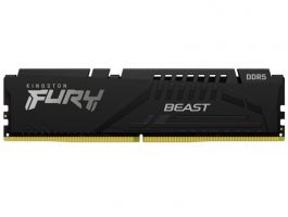 Kingston FURY Beast Black 16GB DDR5 4800Mhz CL38 Memória (KF548C38BB-16)