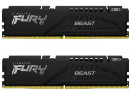 Kingston FURY Beast Black 64GB DDR5 5600Mhz CL40 (Kit of 2) Memória (KF556C40BBK2-64)