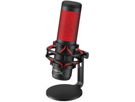 Kingston HyperX QuadCast Asztali Gaming Mikrofon HX-MICQC-BK (4P5P6AA) Fekete-piros