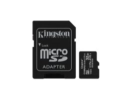 Kingston 32GB MicroSDHC Memóriakártya + Adapter (SDCS2/32GB)