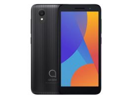 Alcatel 1 (2021) 1/8 GB Dual-Sim (1 2021 DS, BLACK DOMINO) fekete + Telekom Domino kártya