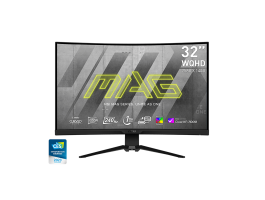 MSI MAG 325CQRXF QHD Ívelt Rapid VA 240Hz gaming monitor (9S6-3DC84T-001) fekete