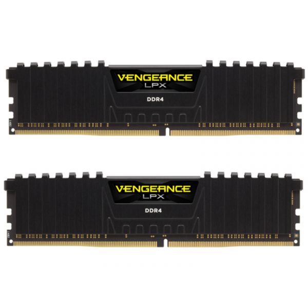 Corsair Vengeance LPX DDR4 3200MHz 16GB (2 x 8GB) memória (CMK16GX4M2B3200C16) Fekete