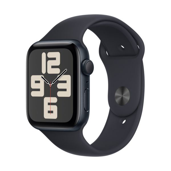 Apple Watch SE2 v2 GPS 44mm (MRE93QH/A) ÉJFEKETE ALUMÍNIUMTOK, ÉJFEKETE SPORTSZÍJ - M/L