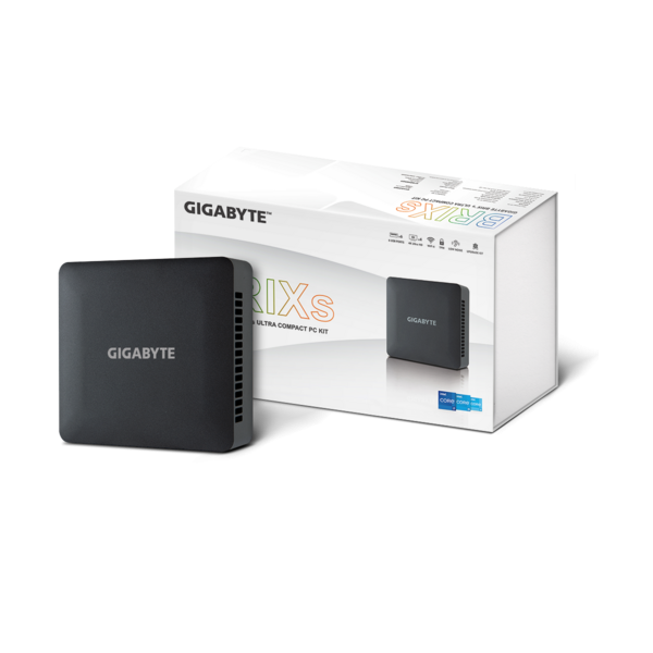 GIGABYTE BRIX mini PC (GB-BRI7H-1355) Fekete