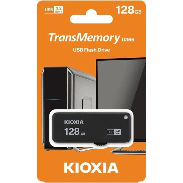 Kioxia 128GB Hayabusa USB 3.0 Pendrive (LU365K128GG4) Fekete