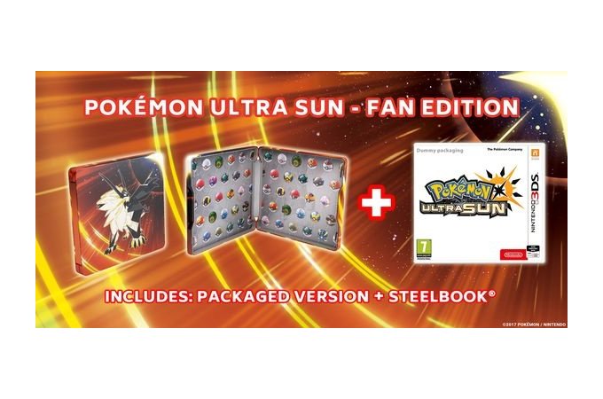 pokemon ultra sun steelbook